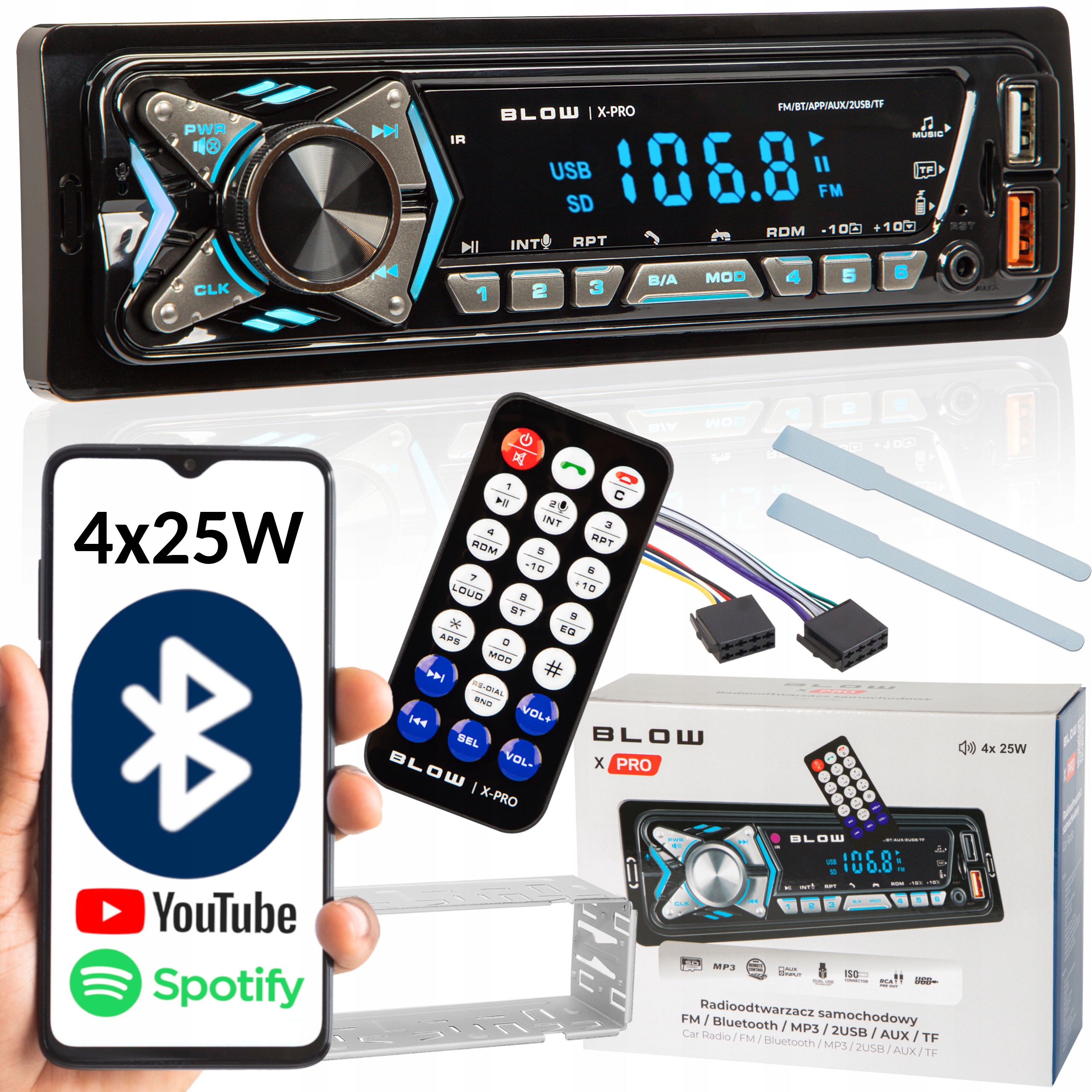 Autorádio Blow X-PRO 1 1-DIN